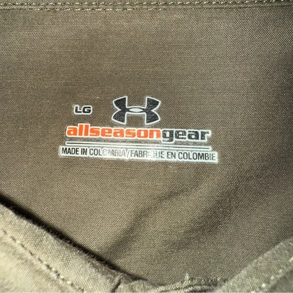 Under Armour Men’s All Season Gear Short Sleeve Button-Down Shirt Olive Green LG - Picture 5 of 6